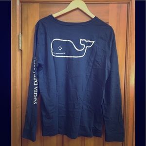New Vineyard vines navy blue long sleeve tee